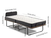 Niron XL Katlanır Yatak - 90x200 Portatif Yatak ve Karyola - 4