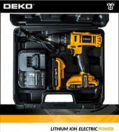 DEKO Xr 24 V 5 Ah Darbeli Çift Akülü Şarjlı Vidalama Matkap - 4