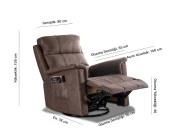 Niron Tesla Elektrikli Multi Fonksiyonel Tv / Baba Koltuğu - Recliner Berjer - 7