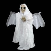 Halloween Kanat Çırpan Kurukafa Beyaz - 1