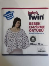 Babys Twin Bebek Emzirme Örtüsü Pembe Yıldızlı - 1