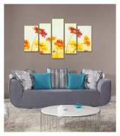 Romantic Sun 5 Parça Kanvas Tablo 135X85 Cm - 3