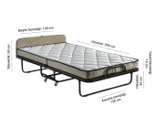 Niron Supreme Çift Kişilik Lüks Katlanır Yatak ve Karyola 120x200 - 7