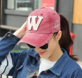 Perlotus Who What Why W Trend Erkek Kadın Eskitme Şapka Bordo - 1