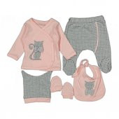 PUDRA KEDİ YENİ DOĞAN KIZ BEBEK 5 PARÇA HASTANE ÇIKIŞI ZIBIN - 1