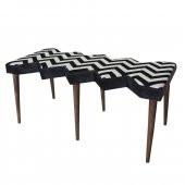 Arasta Wow Bench - Siyah Beyaz - 2