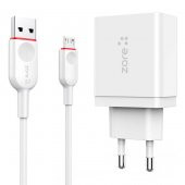 LG Q6 Zore XMac Serisi ZR-X2 Hızlı şarj QC 3.0 Micro 2 in 1 Şarj Seti - 1