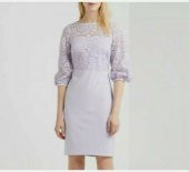 Ralph Lauren Marka Claire Dantel Puf Kol Elbise - 1