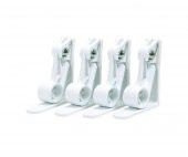 4 Adet Pratik Yaylı Masa Örtüsü Tutucu Sabitleyici Mandal Aparatı - 2