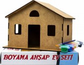3D Ahşap Boyama Maketi Klasik Ev, Maket Ev, EM-730 - 1