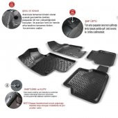 RİZLİNE VOLVO S40 1997-2004 ARASI 3D PASPAS SETİ+DERİ BOYUN YASTIĞI - 4