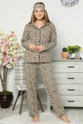 Akbeniz Welsoft Polar Önden Düğmeli Kadın Pijama Takımı 8081 - 2