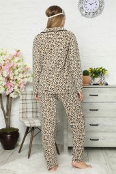 Akbeniz Welsoft Polar Önden Düğmeli Kadın Pijama Takımı 8081 - 3