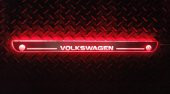 Işıklı Kablolu Kapı Eşiği Kırmızı Volkswagen - 1