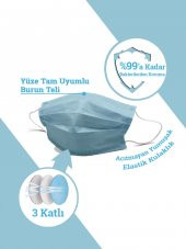 MASKEMASK Rainbow 10 Renk 3 Katlı 100 Adet - 2