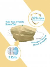 MASKEMASK Rainbow 10 Renk 3 Katlı 100 Adet - 7