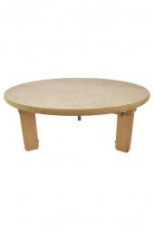 1-2 Kişilik Ahşap Katlanır Ayaklı Yer Sofrası 38cm - 2