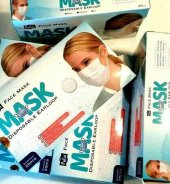 Pufai Tek Kullanımlık Full Ultrasonik Cerrahi Maske 3 Katlı Burun Telli 250 Adet 10 Kutu - 2