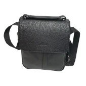 Siyah Renk Deri Erkek El ve Omuz Çantası - 6