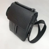 Siyah Renk Deri Erkek El ve Omuz Çantası - 12