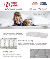 Tek Kişilik Lüks Yarı Ortopedik 120x200cm Niron Sofy Yatak - 2