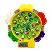 Pilli Balık Tutma Yakalama Müzikli 24 Balıklı 5 Oltalı Oyun Seti - 1