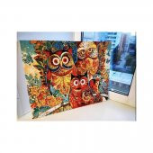 Baykuş Sayılarla Boyama Seti 40x50 cm (Tuvale Gerili) - 2