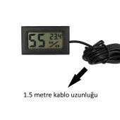 WellHise TPM-11 Sıcaklık ve Nem Termometre Kuluçka - 3