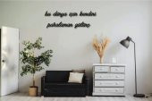 Dekoratif Tablo Ahşap Duvar Yazısı MDF Dekoratif Duvar Yazısı - 5