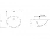 TP01TAL00 TEZGAH ALTI LAVABO 37 x 47 - 2