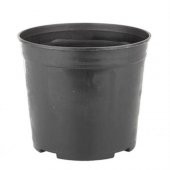 SİYAH BİTKİ ÇİÇEK ÜRETİM SAKSISI 1 LT(20 ADET SET) 125mmx105mm SERT PLASTİK SAKSI - 1
