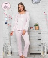 Limissi 406 Turkuaz  Hamile Lohusa Pijama Takımı - 1