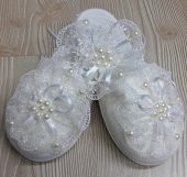 Lohusa Terlik Taç Takımı İncili Taç Ecru - 2