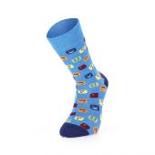 3lü Mısırlı Happy Feet Desenli Erkek Çorap Dikişsiz  100 Bambu 40 - 45 Numara Seri - 3 - 3