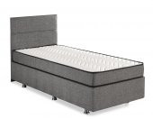 Niron Silver Yatak Baza Başlık Seti 150x200 Çift Kişilik Full Ortopedik Yatak Gri Keten Baza Başlık - 9
