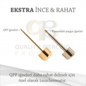 Qpp Kulak Delme Küpesi Sarıya Karışık Renk Taşlı 12 Çift/Plaka - 4