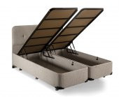 Luna Baza Başlık Yatak Takımı - 140x190 cm Çift Kişilik Ortopedik Yatak Seti Sağlamlaştırılmış Baza - 3
