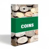Leuchtturm COINS Cep Albümü (115x150), 8 Yaprak, Her Yaprakta 33mm Çapında 6 Cep'li - 1