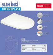 NKP SLİM İNCİ YAVAŞ KAPANIR KLOZET KAPAĞI - 4