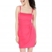 Teeze Me Genç Bayan Kare Yaka Katlı Bodycon Elbise - 7