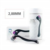 2,00MM 540 İĞNE ZGTS TİTANYUM DERMAROLLER - ZGTS DERMA ROLLER - TEMİZLEME SPREYİ HEDİYELİ! - 1