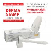 140 İĞNE AYARLANABİLİR İĞNE UZUNLUĞU DERMASTAMP SAÇ VE YÜZ BÖLGESİ - TEMİZLEME ÜRÜNÜ HEDİYELİ! - 1