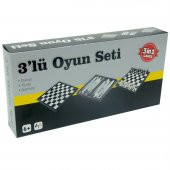 Satranç Dama Tavla 3lü Oyun - 4