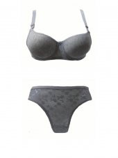 3 Adet Miss Perry  Bayan Desteksiz Sütyen Külot Takımı TK02 - 1