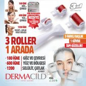 3IN1 DERMACiLD DERMAROLLER SET-3 FARKLI BÖLGE 3 BAŞLIK - GÖZ ALTI VE ÇEVRESİ, YÜZ VE VÜCUT BÖLGELERİ - 2
