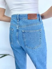 Kadın Mom Jean Açık Mavi Kot Pantolon - 10