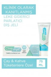 Clinomyn Fresh Temizleme Parlatma Diş Beyazlatan ve Parlatan Jel Diş Macunu 75 ml - 1