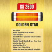 Golden Light GL 2600W Duvar Tipi Infrared Isıtıcı - 2