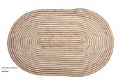Panalı Desenli Jut Kilim Krem 90x150 cm PNLHK311 - 1