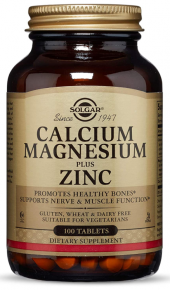 Solgar Calcium Magnesium Plus Zinc 100 Tablet - 1